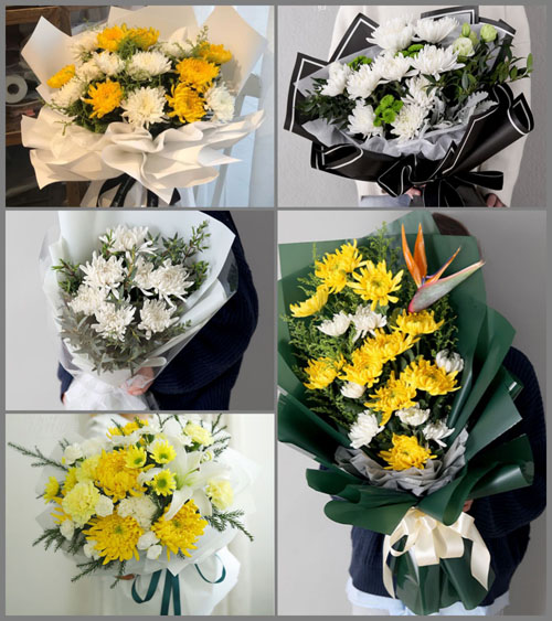浙江省温州瑞安市陶山镇张骆桥村白事花束代送